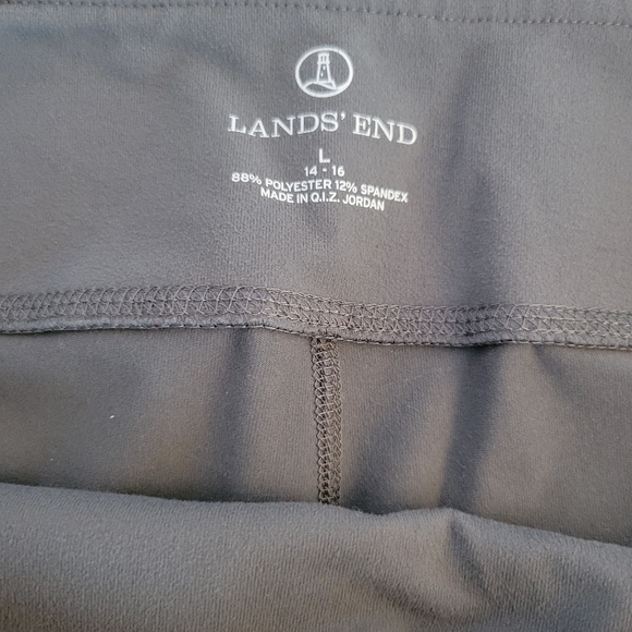 Lands end wide leg crop  gray active pant size L - Picture 3 of 6